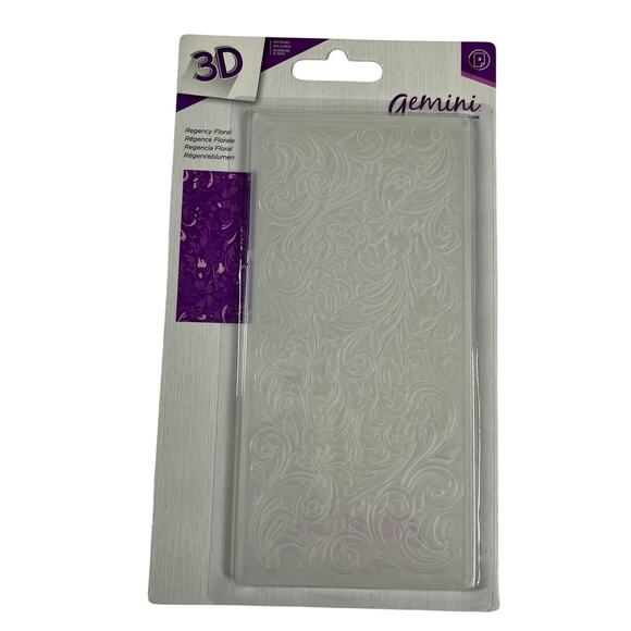 CRAFTERS COMPANION Gemini 3D Embossing Folder Set Regency Floral Frame - Picture 10 of 11